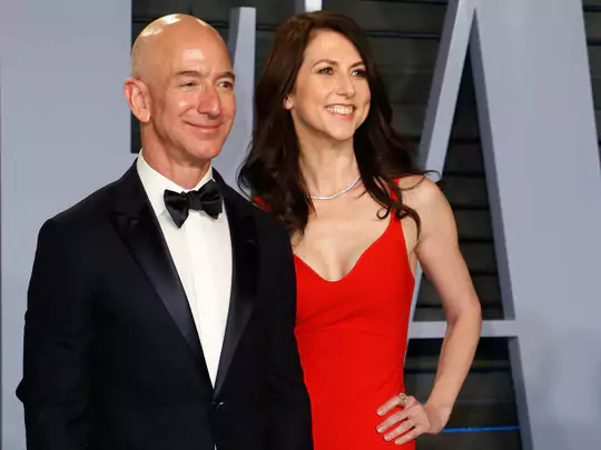 MacKenzie Scott with Ex-Husband Jeff Bezos